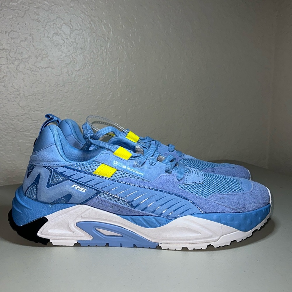 Puma Bmw Mms Rstrck Lace Up Blue  30764502 NEW, size 14, very comfy, last one!
